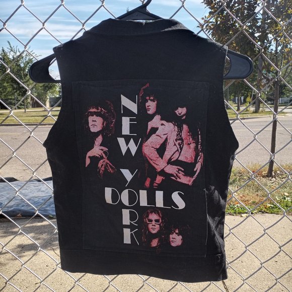 New York Dolls Studded Moto Vest - Picture 2 of 4